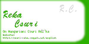 reka csuri business card